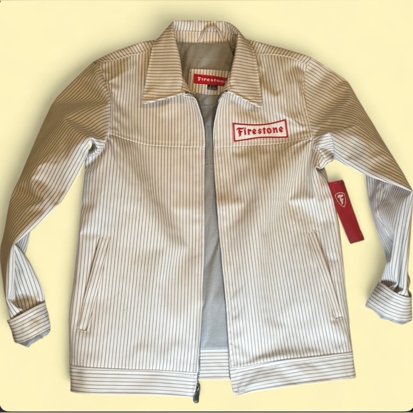 Firestone Other - Stylish Firestone Striped Jacket - White